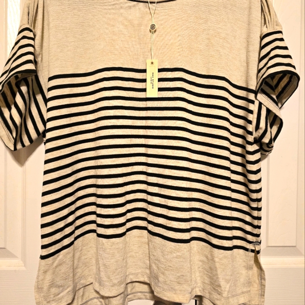 Max Studio Striped Tops